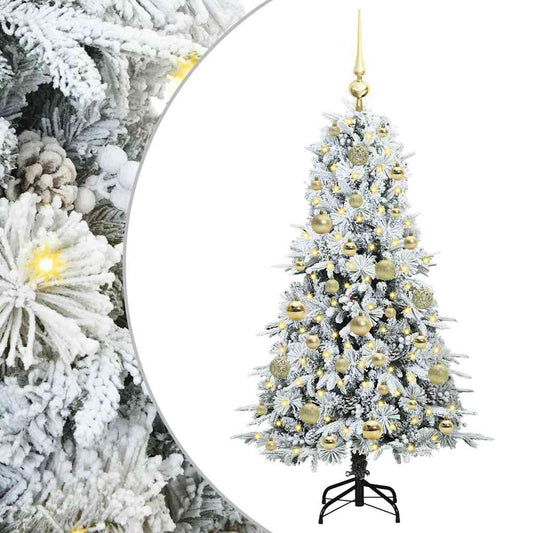 Artificial Hinged Christmas Tree White 120 cm PE and PVC Artificial Hinged Christmas Tree White 120 cm PE and PVC