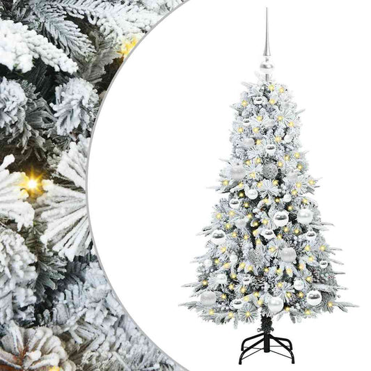 Artificial Hinged Christmas Tree White 120 cm PE and PVC Artificial Hinged Christmas Tree White 120 cm PE and PVC