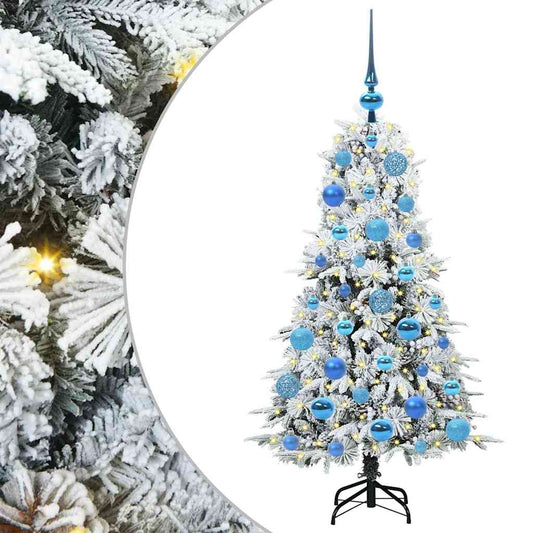 Artificial Hinged Christmas Tree White 120 cm PE and PVC Artificial Hinged Christmas Tree White 120 cm PE and PVC