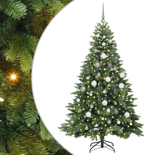 Artificial Christmas Tree with 300 LEDs Green 180 cm PE and PVC Artificial Christmas Tree with 300 LEDs Green 180 cm PE and PVC