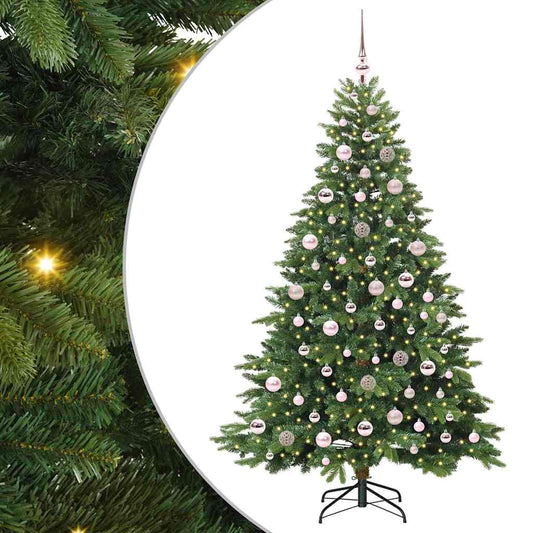 Artificial Christmas Tree with 300 LEDs Green 180 cm PE and PVC Artificial Christmas Tree with 300 LEDs Green 180 cm PE and PVC