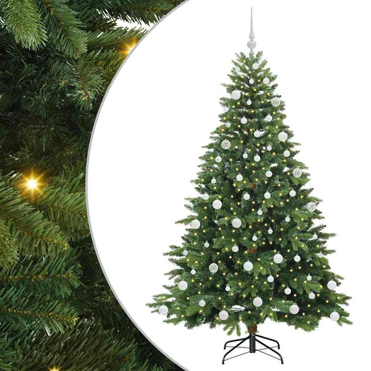 Artificial Christmas Tree with 300 LEDs Green 180 cm PE and PVC Artificial Christmas Tree with 300 LEDs Green 180 cm PE and PVC