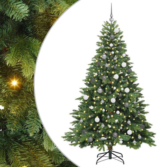 Artificial Christmas Tree with 300 LEDs Green 210 cm PE and PVC Artificial Christmas Tree with 300 LEDs Green 210 cm PE and PVC