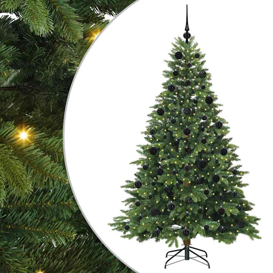 Artificial Christmas Tree with 300 LEDs Green 210 cm PE and PVC Artificial Christmas Tree with 300 LEDs Green 210 cm PE and PVC