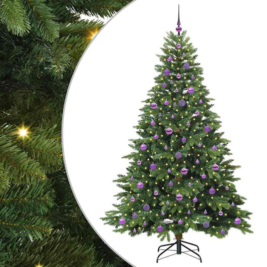 Artificial Christmas Tree with 300 LEDs Green 210 cm PE and PVC Artificial Christmas Tree with 300 LEDs Green 210 cm PE and PVC
