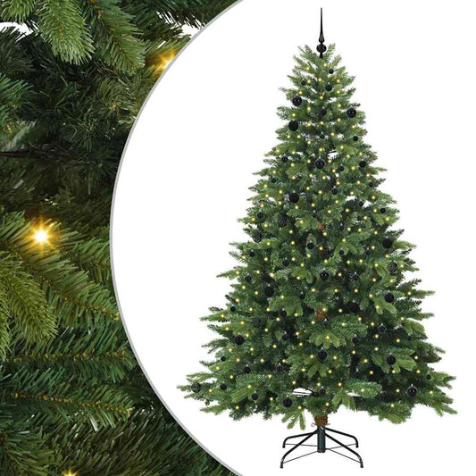 Artificial Christmas Tree with 300 LEDs Green 240 cm PE and PVC Artificial Christmas Tree with 300 LEDs Green 240 cm PE and PVC