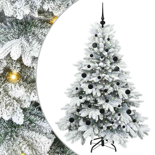 Artificial Christmas Tree with 150 LEDs White 150 cm PE and PVC Artificial Christmas Tree with 150 LEDs White 150 cm PE and PVC