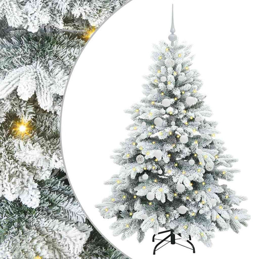 Artificial Christmas Tree with 150 LEDs White 150 cm PE and PVC Artificial Christmas Tree with 150 LEDs White 150 cm PE and PVC