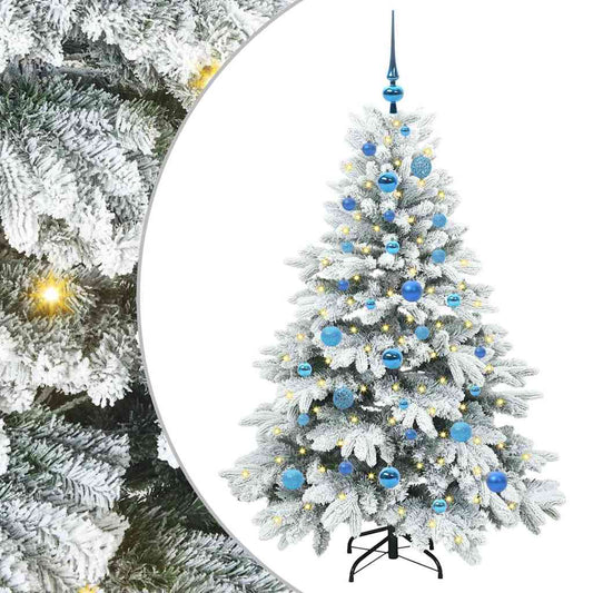 Artificial Christmas Tree with 150 LEDs White 150 cm PE and PVC Artificial Christmas Tree with 150 LEDs White 150 cm PE and PVC