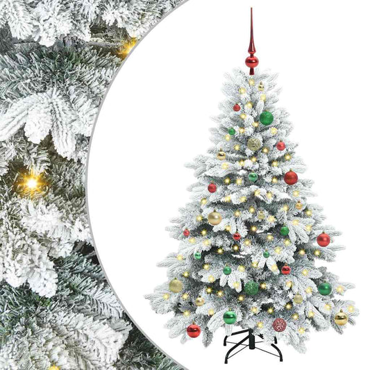 Artificial Christmas Tree with 150 LEDs White 150 cm PE and PVC Artificial Christmas Tree with 150 LEDs White 150 cm PE and PVC