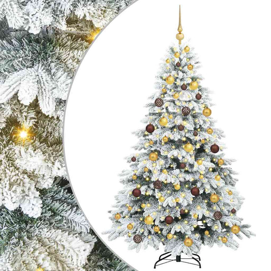 Artificial Christmas Tree with 300 LEDs White 180 cm PE and PVC Artificial Christmas Tree with 300 LEDs White 180 cm PE and PVC