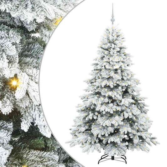 Artificial Christmas Tree with 300 LEDs White 180 cm PE and PVC Artificial Christmas Tree with 300 LEDs White 180 cm PE and PVC