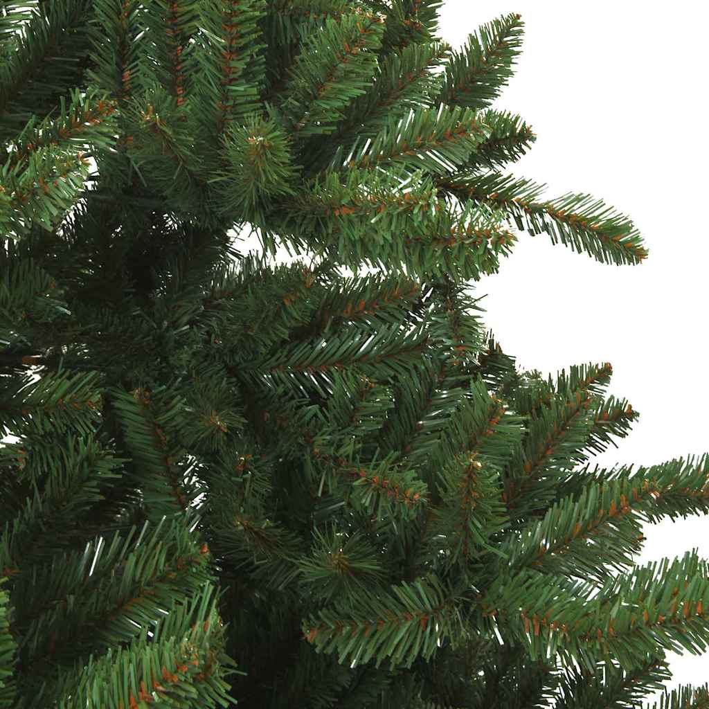 Artificial Hinged Christmas Tree Green 180 cm PVC and Steel