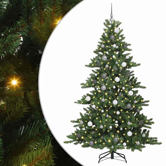 Artificial Hinged Christmas Tree Green 210 cm PVC and Steel Artificial Hinged Christmas Tree Green 210 cm PVC and Steel