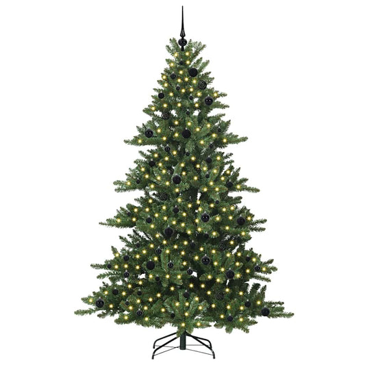 Artificial Hinged Christmas Tree Green 210 cm PVC and Steel Artificial Hinged Christmas Tree Green 210 cm PVC and Steel