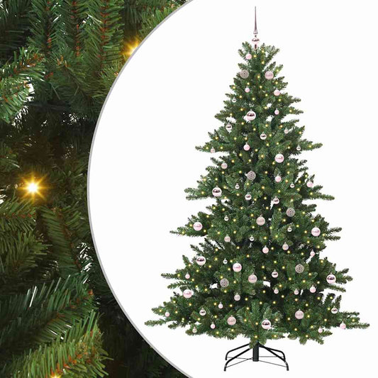 Artificial Hinged Christmas Tree Green 210 cm PVC and Steel Artificial Hinged Christmas Tree Green 210 cm PVC and Steel