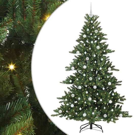 Artificial Hinged Christmas Tree Green 210 cm PVC and Steel Artificial Hinged Christmas Tree Green 210 cm PVC and Steel