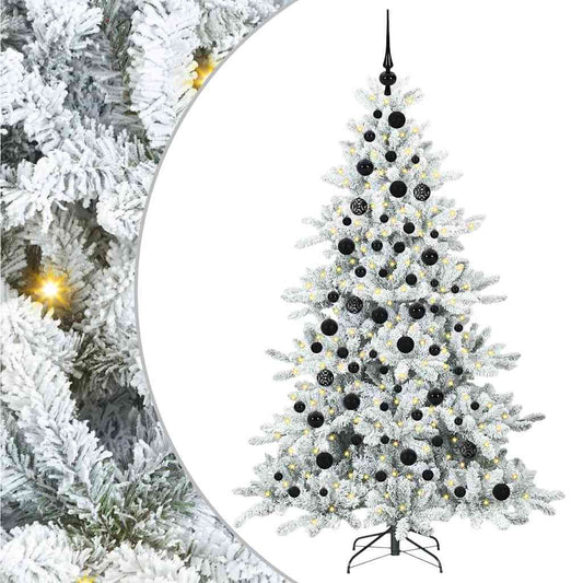 Artificial Hinged Christmas Tree White 180 cm PVC and Steel Artificial Hinged Christmas Tree White 180 cm PVC and Steel