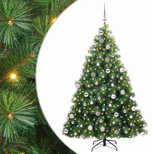Artificial Christmas Tree with 300 LEDs Green 180 cm PE and PVC Artificial Christmas Tree with 300 LEDs Green 180 cm PE and PVC