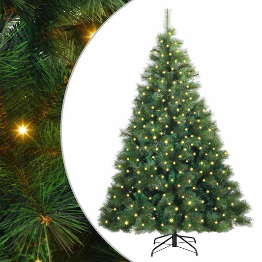 Artificial Christmas Tree with 300 LEDs Green 210 cm PE and PVC Artificial Christmas Tree with 300 LEDs Green 210 cm PE and PVC