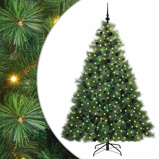 Artificial Christmas Tree with 300 LEDs Green 210 cm PE and PVC Artificial Christmas Tree with 300 LEDs Green 210 cm PE and PVC