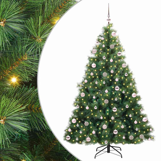 Artificial Christmas Tree with 300 LEDs Green 210 cm PE and PVC Artificial Christmas Tree with 300 LEDs Green 210 cm PE and PVC