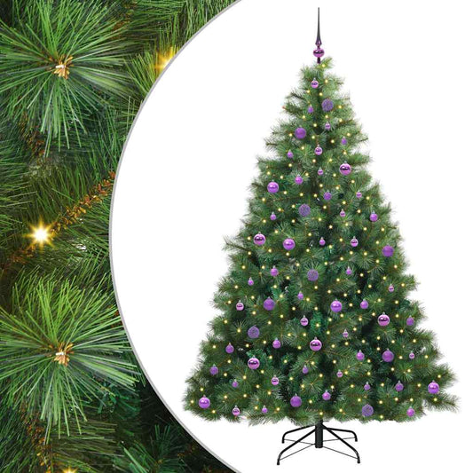 Artificial Christmas Tree with 300 LEDs Green 210 cm PE and PVC Artificial Christmas Tree with 300 LEDs Green 210 cm PE and PVC
