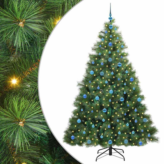 Artificial Christmas Tree with 300 LEDs Green 210 cm PE and PVC Artificial Christmas Tree with 300 LEDs Green 210 cm PE and PVC