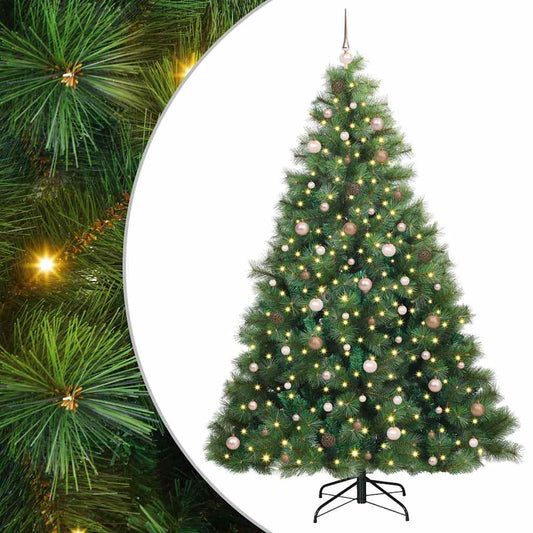 Artificial Christmas Tree with 300 LEDs Green 240 cm PE and PVC Artificial Christmas Tree with 300 LEDs Green 240 cm PE and PVC