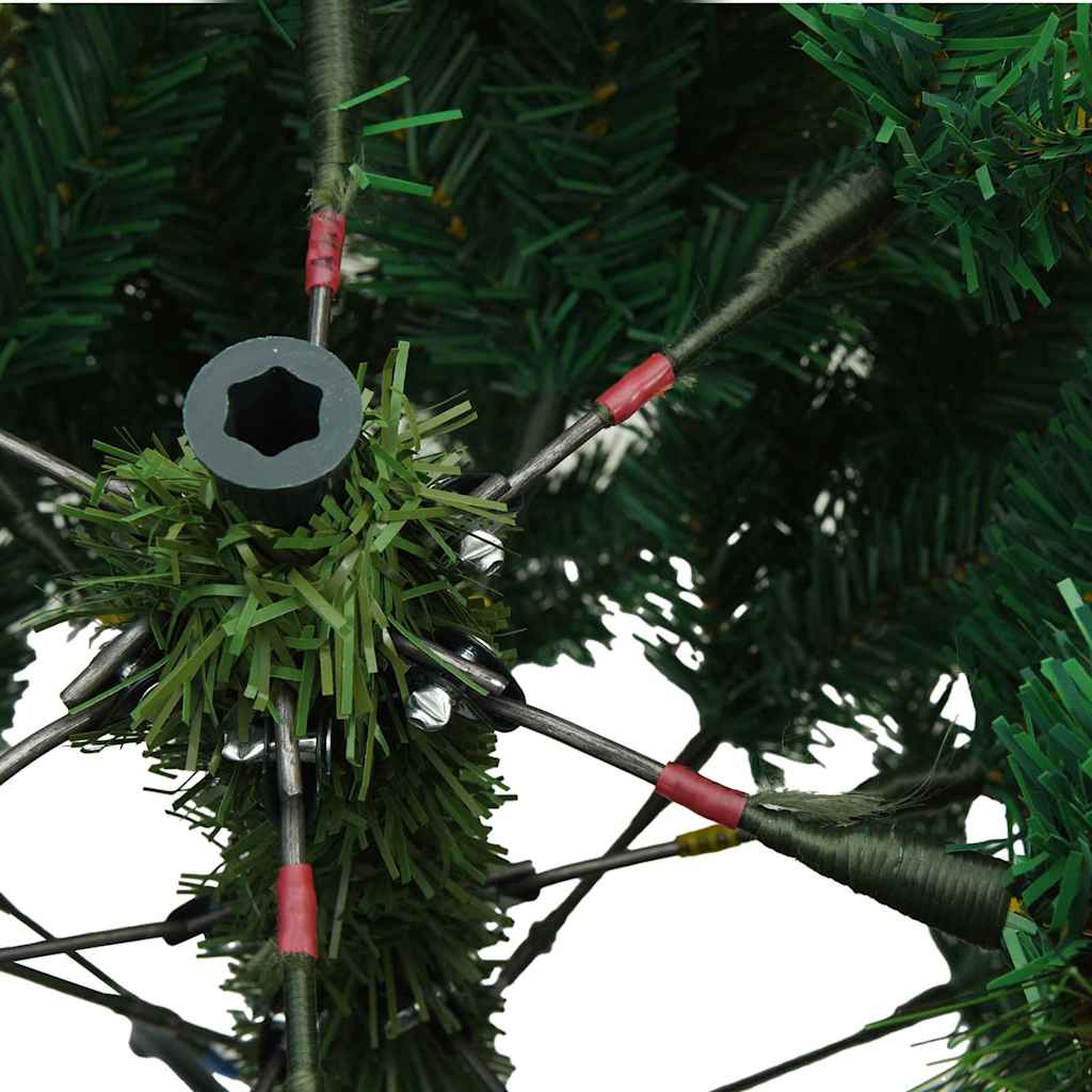 Artificial Christmas Tree with 150 LEDs Green 120 cm PE and PVC