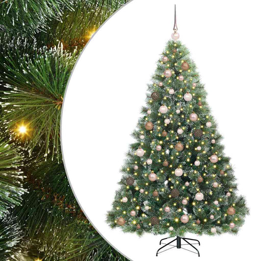 Artificial Christmas Tree with 300 LEDs Green 180 cm PE and PVC Artificial Christmas Tree with 300 LEDs Green 180 cm PE and PVC