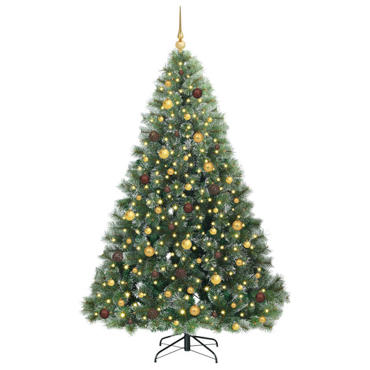 Artificial Christmas Tree with 300 LEDs Green 210 cm PE and PVC Artificial Christmas Tree with 300 LEDs Green 210 cm PE and PVC