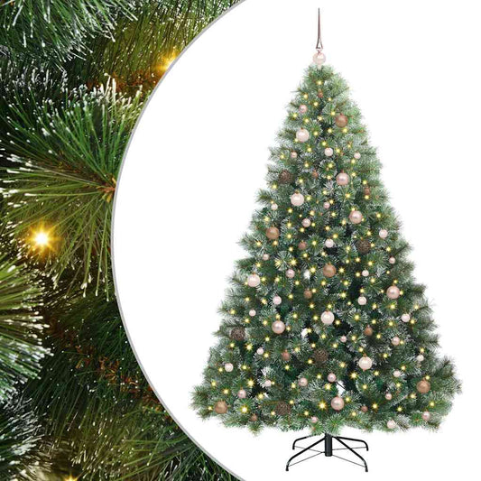 Artificial Christmas Tree with 300 LEDs Green 210 cm PE and PVC Artificial Christmas Tree with 300 LEDs Green 210 cm PE and PVC