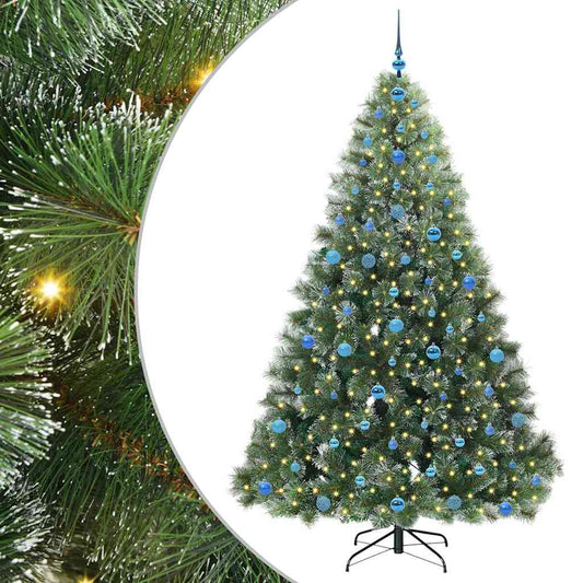 Artificial Christmas Tree with 300 LEDs Green 210 cm PE and PVC Artificial Christmas Tree with 300 LEDs Green 210 cm PE and PVC