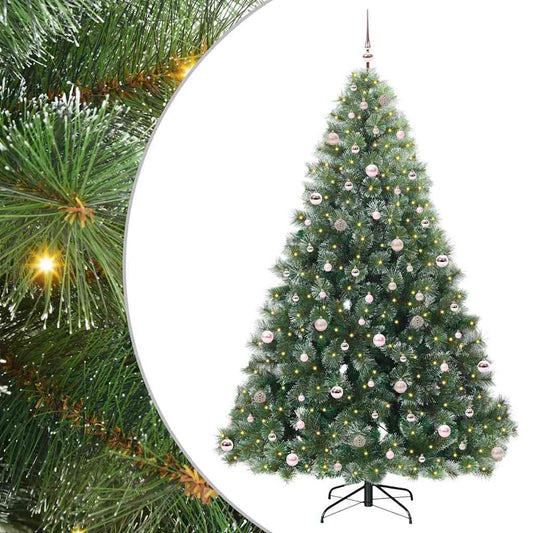 Artificial Christmas Tree with 300 LEDs Green 240 cm PE and PVC Artificial Christmas Tree with 300 LEDs Green 240 cm PE and PVC