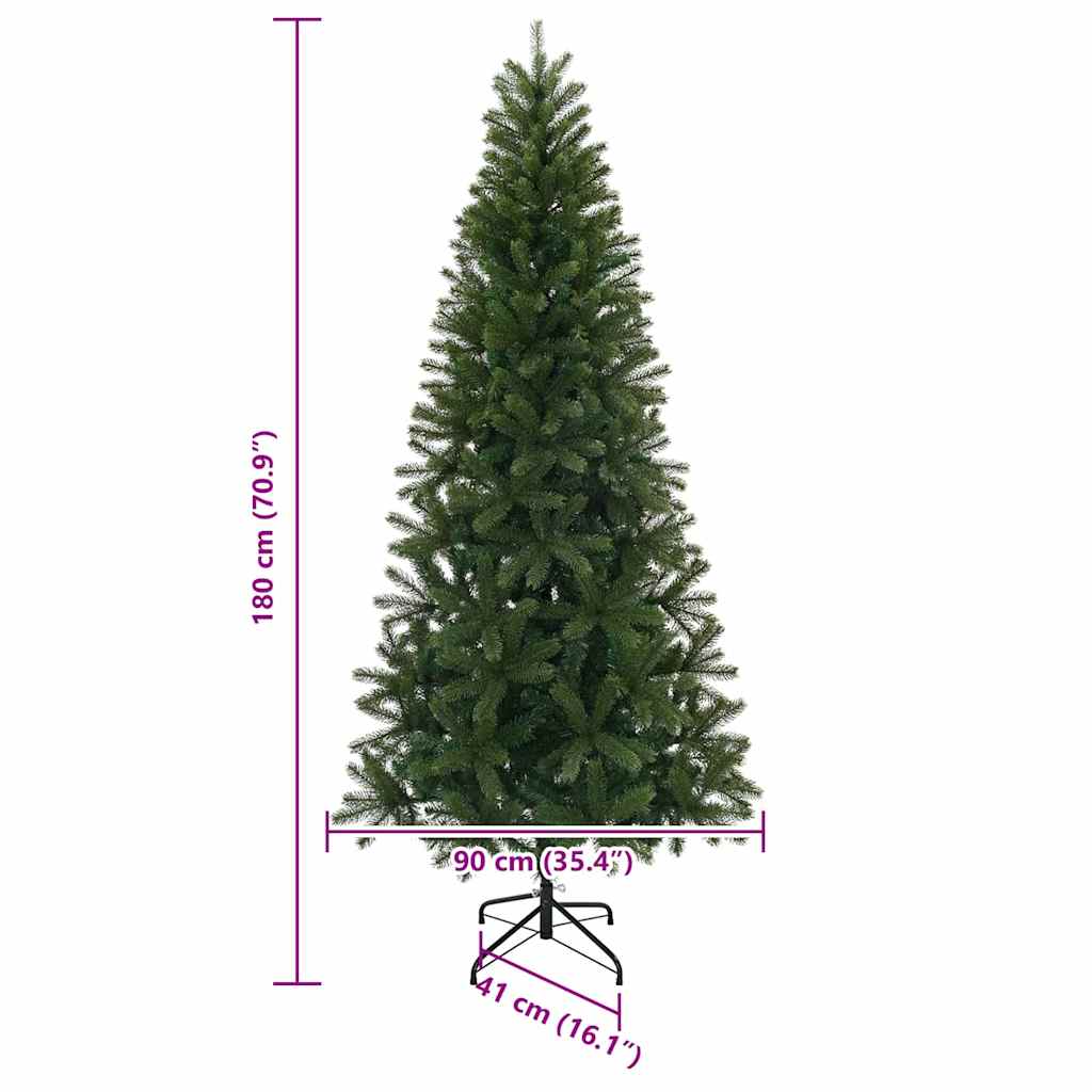 Artificial Christmas Tree Green 180 cm PVC, PE and steel
