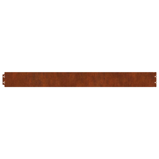 Lawn Edging 30 pcs 20 x 103 cm Weathering Steel Rusty Lawn Edging 30 pcs 20 x 103 cm Weathering Steel Rusty