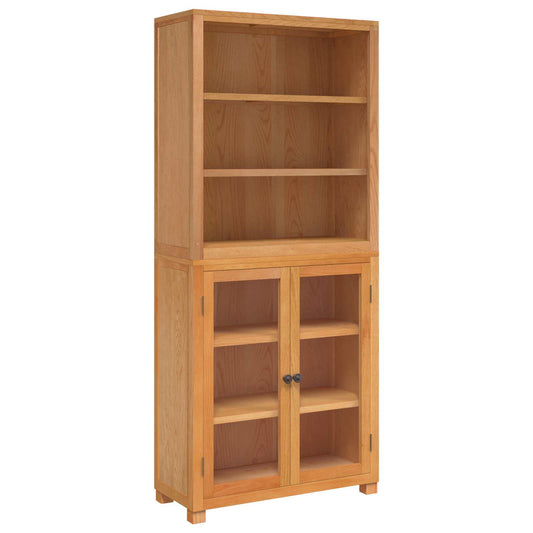 Storage Furniture Set with Shelf 2 pcs Natural 80 x 35 x 185 cm Storage Furniture Set with Shelf 2 pcs Natural 80 x 35 x 185 cm