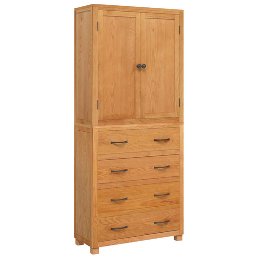 Storage Furniture Set with Shelf 2 pcs Natural 80 x 35 x 185 cm Storage Furniture Set with Shelf 2 pcs Natural 80 x 35 x 185 cm