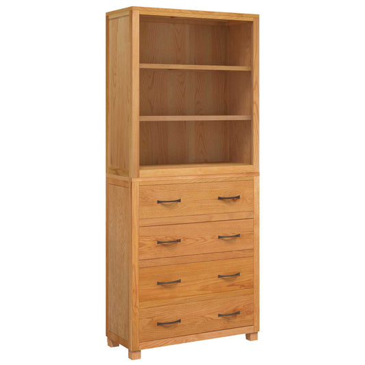 Storage Furniture Set with Shelf 2 pcs Natural 80 x 35 x 185 cm Storage Furniture Set with Shelf 2 pcs Natural 80 x 35 x 185 cm