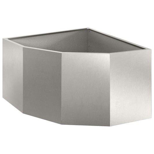 Corner Planter Silver 60 x 60 x 35 cm Stainless steel Corner Planter Silver 60 x 60 x 35 cm Stainless steel