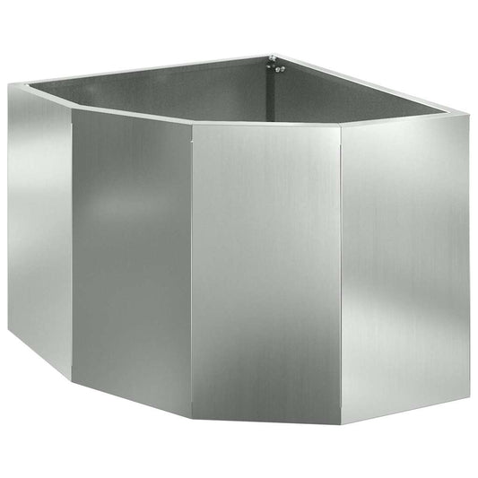 Corner Planter Silver 45 x 45 x 35 cm Galvanised steel Corner Planter Silver 45 x 45 x 35 cm Galvanised steel