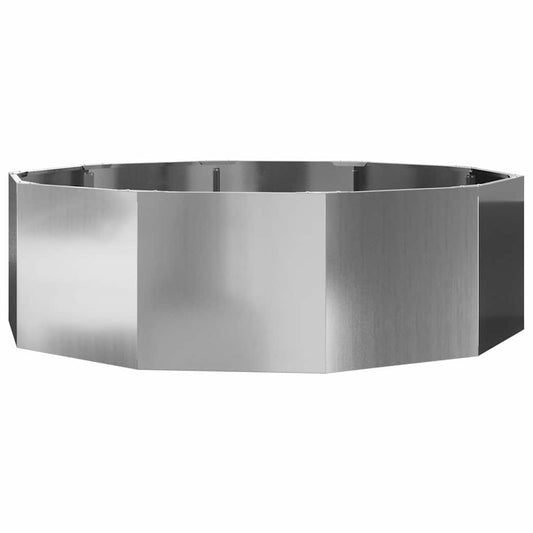 Planter Silver 120 x 120 x 35 cm Galvanised Steel Planter Silver 120 x 120 x 35 cm Galvanised Steel