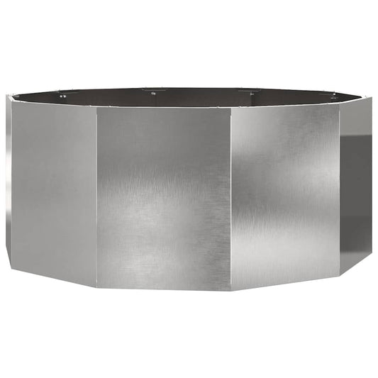 Planter Silver 120 x 120 x 50 cm Stainless Steel Planter Silver 120 x 120 x 50 cm Stainless Steel