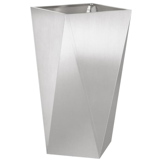 Planter Silver 40 x 40 x 75 cm Stainless Steel Planter Silver 40 x 40 x 75 cm Stainless Steel