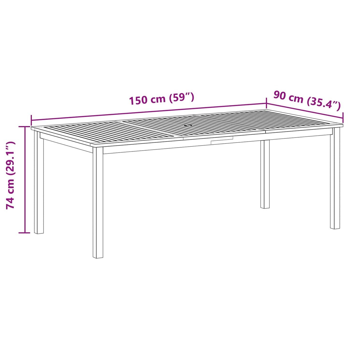 Garden Dining Set 7 pcs Grey Solid Acacia Wood
