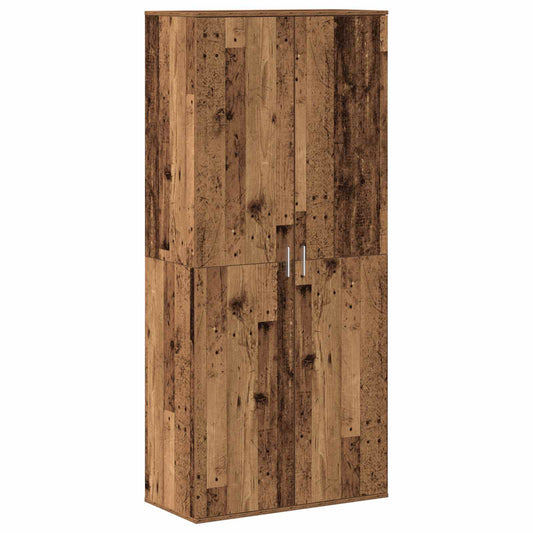 Highboard 80 x 39 x 178 cm Engineered Wood Old Wood Highboard 80 x 39 x 178 cm Engineered Wood Old Wood