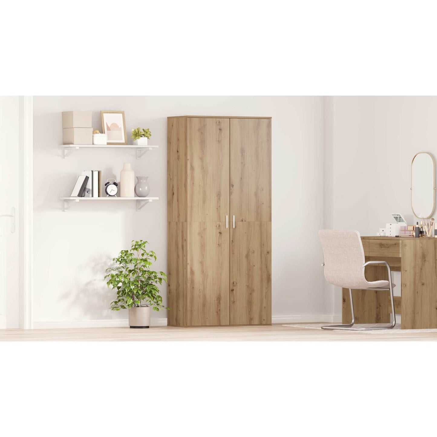 Highboard Artisan oak 80 x 39 x 178 cm Engineered wood