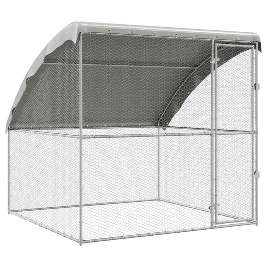 Chicken Cage Silver 2 x 2 x 2 m Galvanised Steel Chicken Cage Silver 2 x 2 x 2 m Galvanised Steel