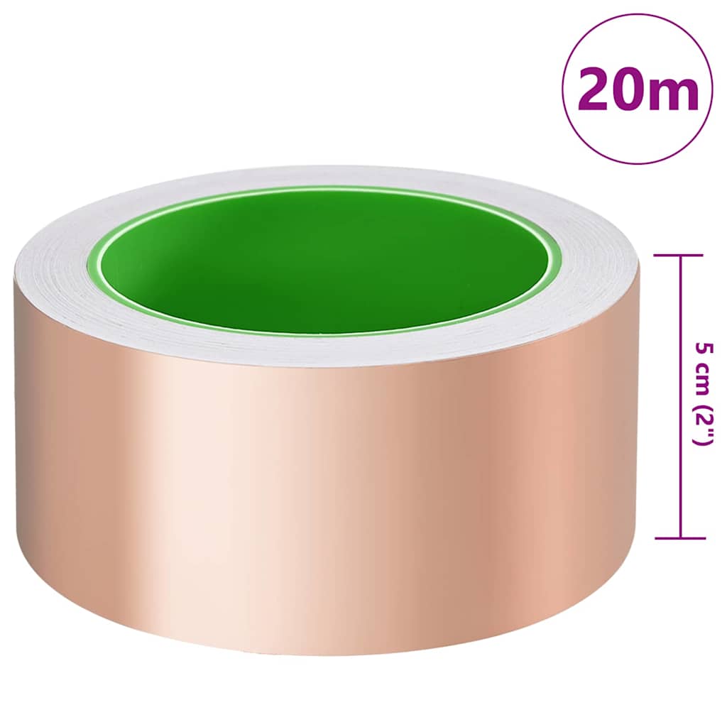 Copper Tape for Snail Protection 6 pcs Copper 50 mm x 20 m